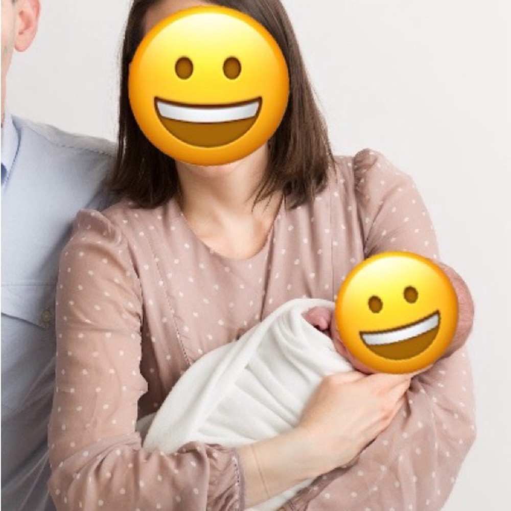 Pink polka dot maternity and nursing dress